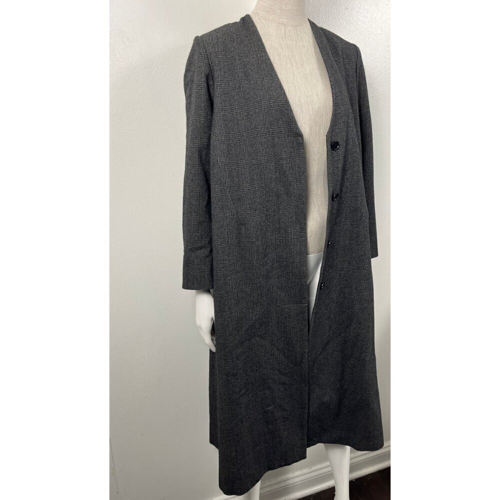 YUNE HO LONG HOUNDSTOOTH COAT - Picture 7 of 9